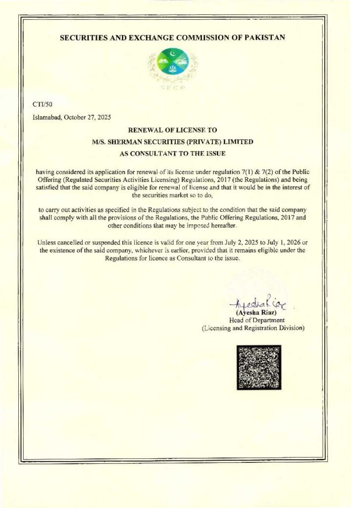 Consultant Certificate